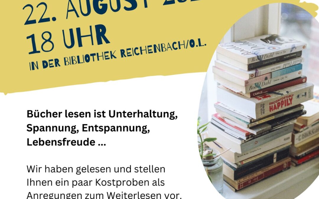 Buchgeflüster in der Neuen-Alten Bibliothek 22.08.2024